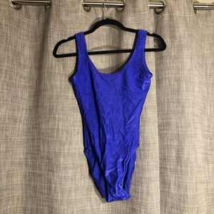 Bright blue vintage swimsuit
